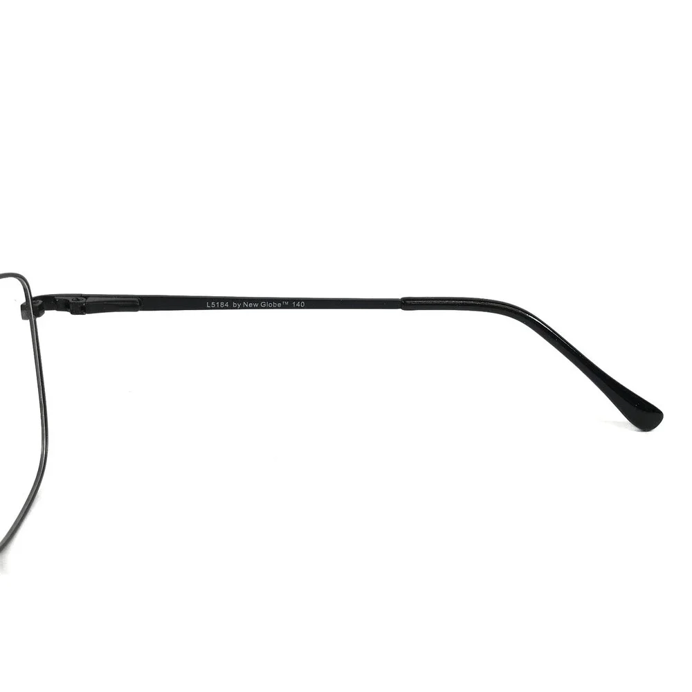 New Globe Eyeglasses Frames L5184 BLACK Butterfly Wire Rim 54-17-140